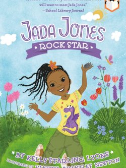 jada jones rock star in a field of flowers