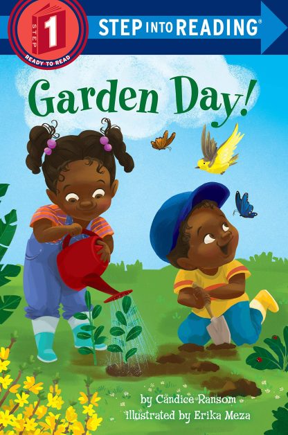 black kids in a garden