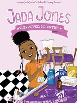 Jada Jones black girl in the kitchen with ingredients for a science experiment